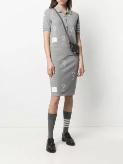 Thom Browne shoulder strap bi-fold wallet