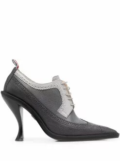 Thom Browne pointed brogue pumps