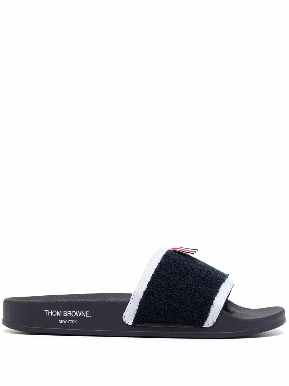 Thom Browne RWB stripe slides flip flops of men 1 Thom Browne RWB stripe slides