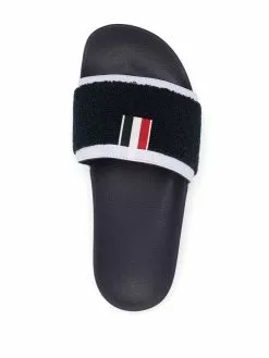 Thom Browne RWB stripe slides flip flops of men 7 Thom Browne RWB stripe slides