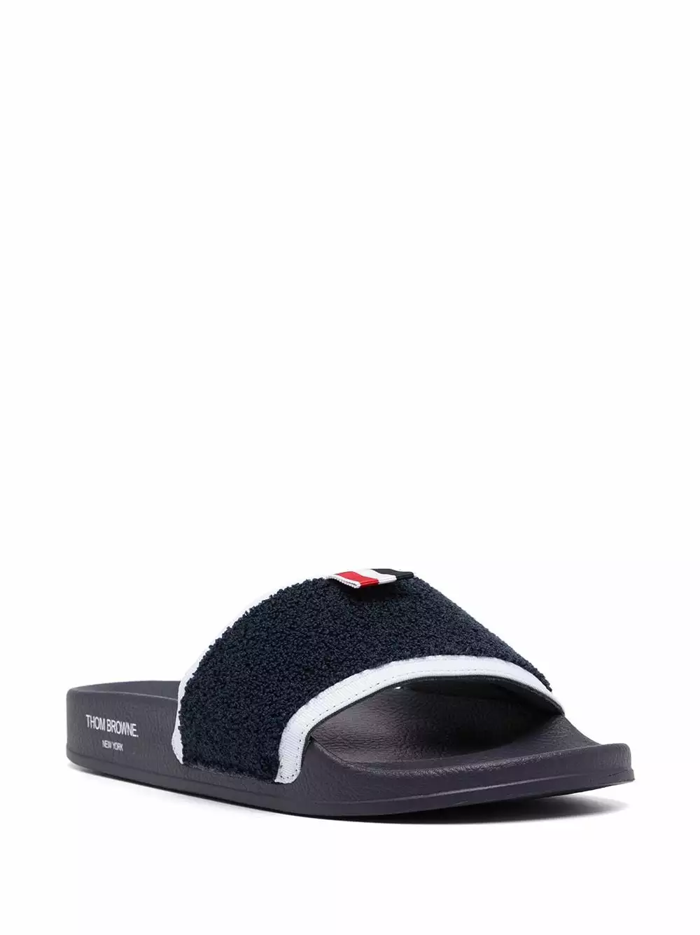 Thom Browne RWB stripe slides flip flops of men 2 Thom Browne RWB stripe slides