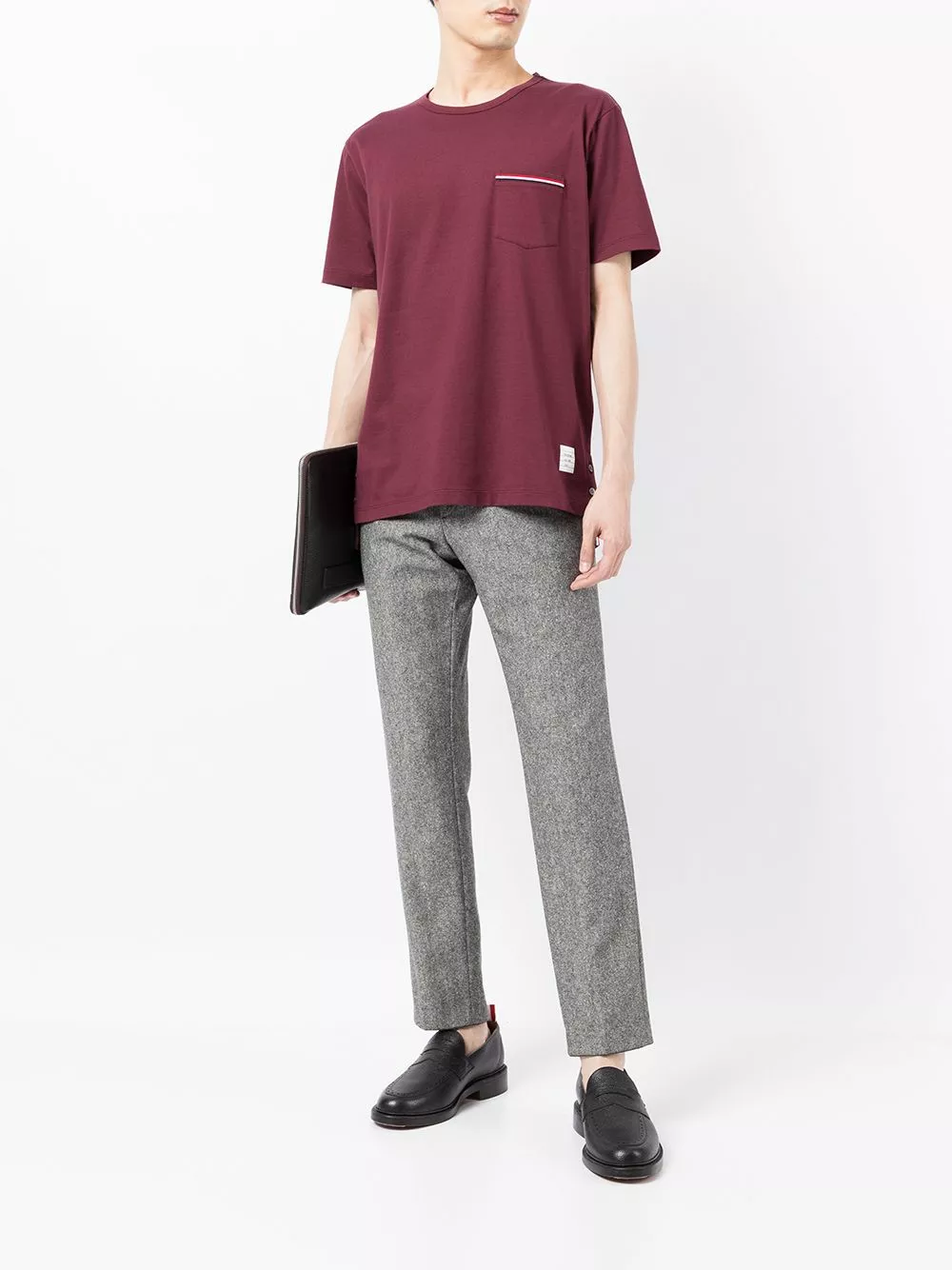 Thom Browne Pocket detail T shirt t-shirts of men 2 Thom Browne pocket-detail T-shirt