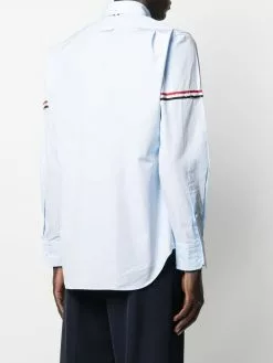 Thom Browne RWB-stripe long-sleeve shirt