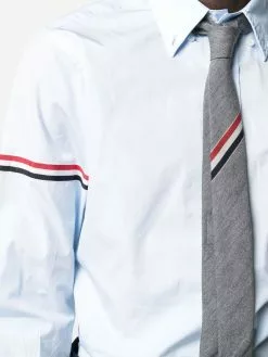 Thom Browne RWB-stripe long-sleeve shirt