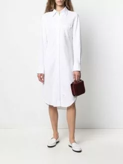 Thom Browne cotton-piqué shirt dress