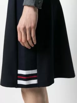 Thom Browne A-line panel-insert skirt