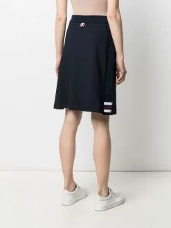 Thom Browne A-line panel-insert skirt