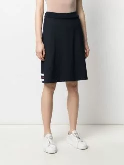 Thom Browne A-line panel-insert skirt