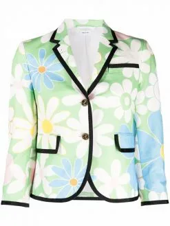 Thom Browne floral-print blazer