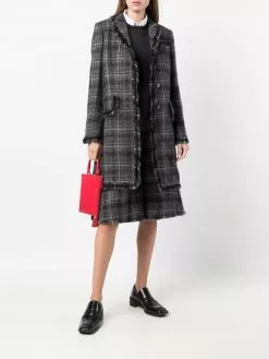 Thom Browne plaid-check knee-length shorts