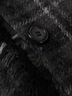 Thom Browne checked single-breasted coat