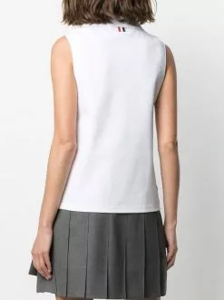 Thom Browne sleeveless polo shirt