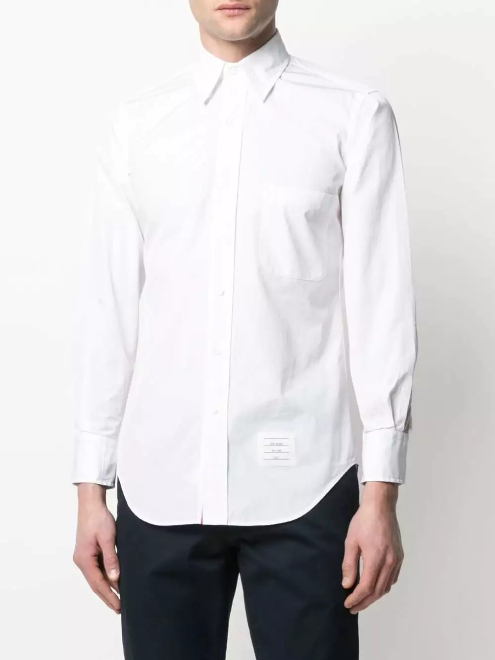Thom Browne Button down RWB detail shirt shirts of men 3 Thom Browne button-down RWB detail shirt