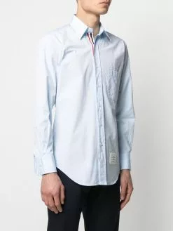 Thom Browne long-sleeve button-fastening shirt