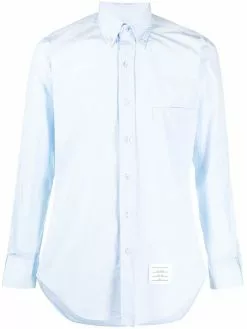 Thom Browne long-sleeve button-fastening shirt