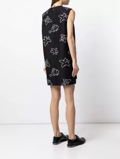 Thom Browne floral fish sleeveless mini dress