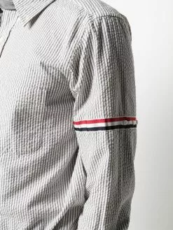 Thom Browne vertical-stripe long-sleeve shirt