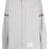 Thom Browne vertical-stripe long-sleeve shirt