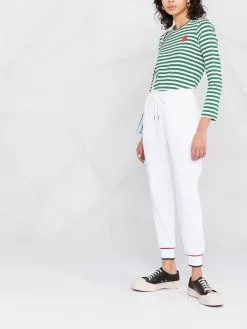 Thom Browne RWB-stripe cropped track pants