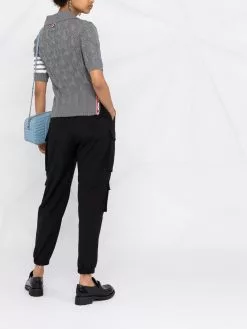 Thom Browne open-knit polo shirt