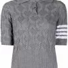 Thom Browne open-knit polo shirt