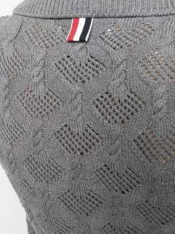 Thom Browne open-knit polo shirt