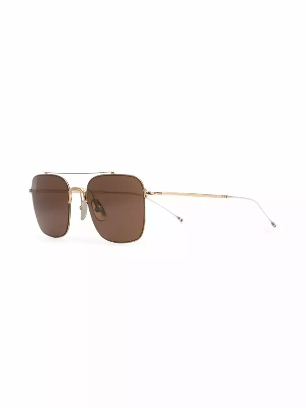Thom Browne 12kt gold square frame sunglasses of women 2 Thom Browne 12kt gold square-frame sunglasses