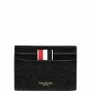 Thom Browne grosgrain-tab leather cardholder