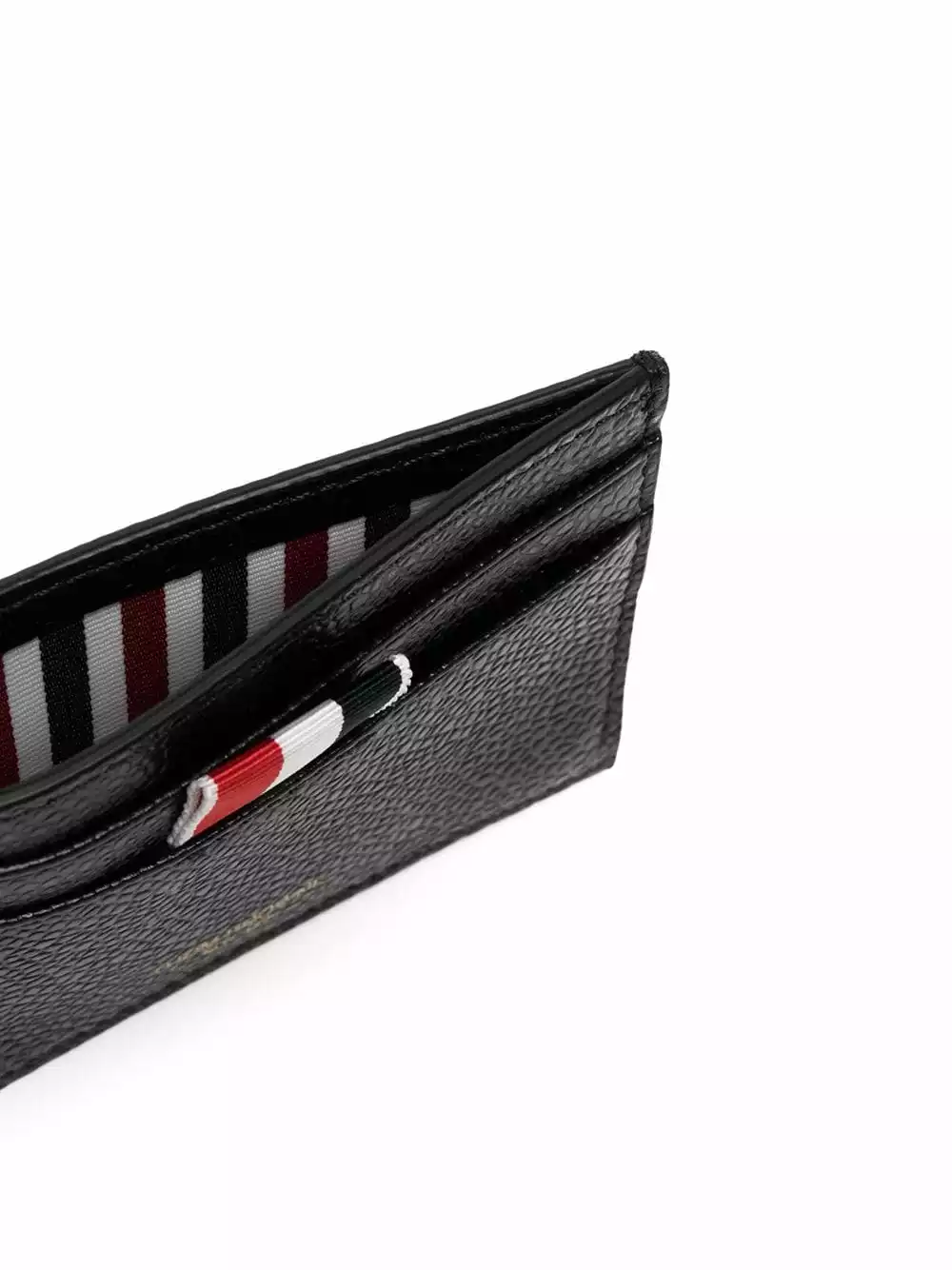Thom Browne Grosgrain tab leather cardholder wallets & purses of women 3 Thom Browne grosgrain-tab leather cardholder