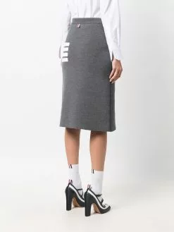 Thom Browne 4-Bar stripe knitted skirt