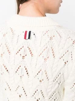 Thom Browne knitted polo cardigan