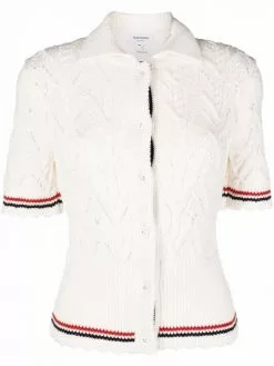 Thom Browne knitted polo cardigan