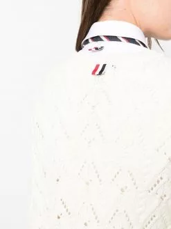 Thom Browne pointelle-knit cardigan