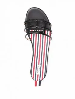 Thom Browne three-bow slide sandals