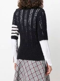 Thom Browne 4-bar knitted jumper