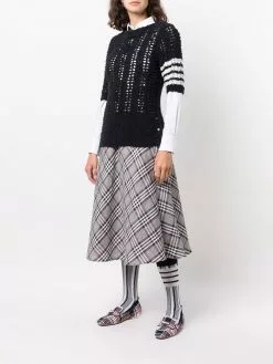 Thom Browne 4-bar knitted jumper