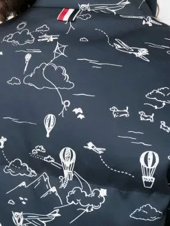 Thom Browne reversible illustration-print padded jacket