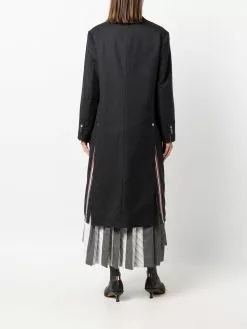 Thom Browne Mid length Chesterfield coat single breasted coats of women 8 Thom Browne mid-length Chesterfield coat