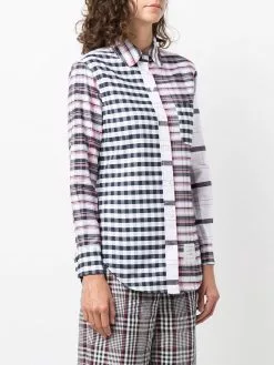 Thom Browne multi-check long-sleeve shirt