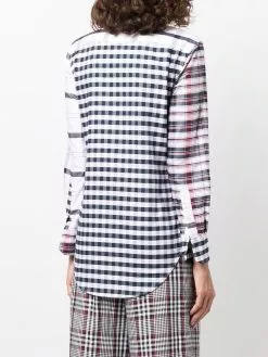 Thom Browne multi-check long-sleeve shirt