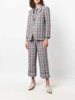 Thom Browne multi-check long-sleeve shirt