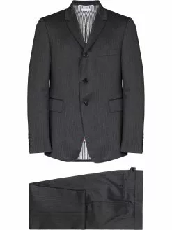 Thom Browne herringbone single-breasted wool suit