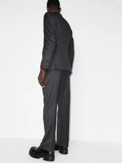 Thom Browne herringbone single-breasted wool suit