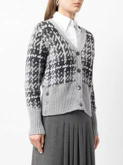 Thom Browne knitted cashmere cardigan