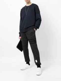 Thom Browne houndstooth-pattern track pants