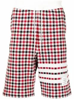Thom Browne 4-Bar stripe checked shorts