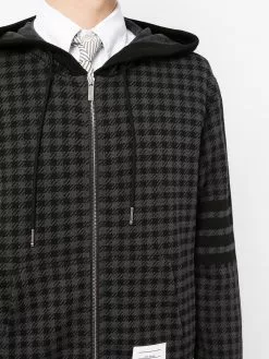 Thom Browne 4-Bar houndstooth hoodie