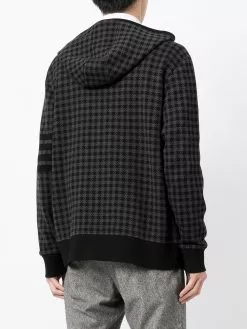 Thom Browne 4-Bar houndstooth hoodie