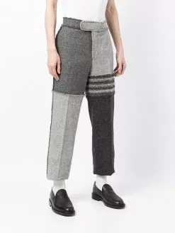 Thom Browne 4 Bar stripe cropped trousers cropped pants of men 9 Thom Browne 4-Bar stripe cropped trousers