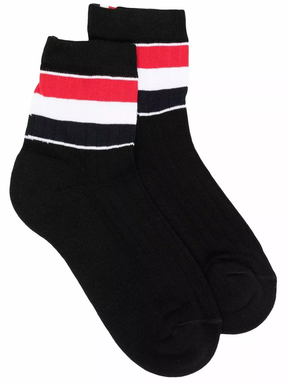 Thom Browne RWB stripe ankle socks of women 1 Thom Browne RWB-stripe ankle socks